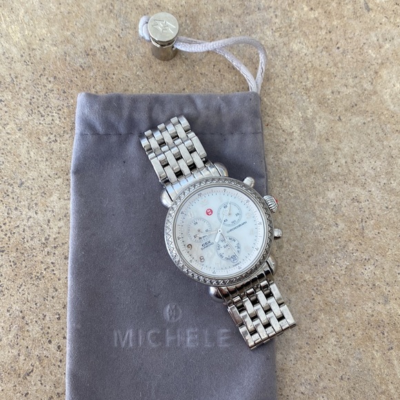 MICHELE CSX Chronograph Diamond Bezel Ladies Watch - MW03M01A1025 - Picture 16 of 16